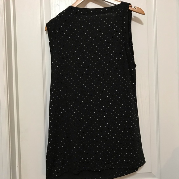 Robbie & Nikki sleeveless top with gold dots Event wear Size Small - Picture 7 of 9